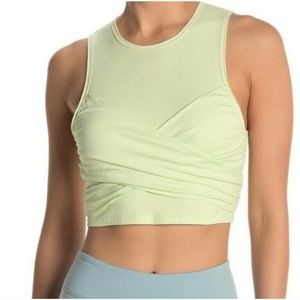 Free People Movement women Size Small Just‎ My Type Tank Crop Top green
